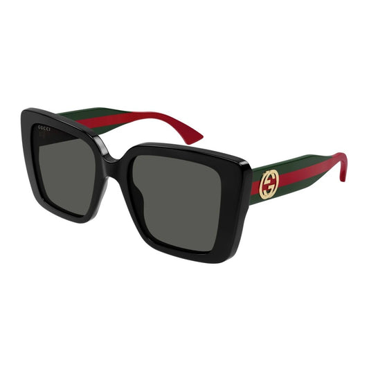 Gucci GG1861S-001 Black Rectangular Sunglasses 53mm Sunglasses