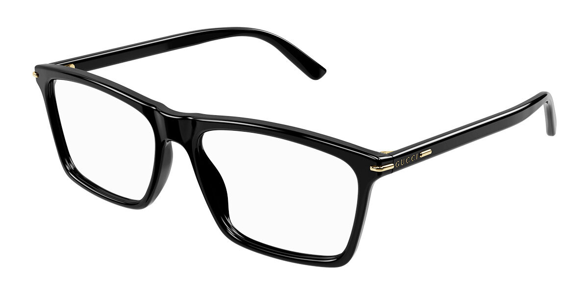 Gucci GG1445O-001 Black Rectangular Eyeglasses 56mm Eyeglasses