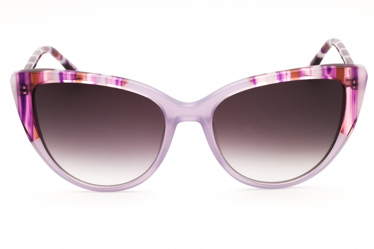 Draper James DJ7045-505 LILAC STRIPED Cat eye Sunglasses 55mm Sunglasses