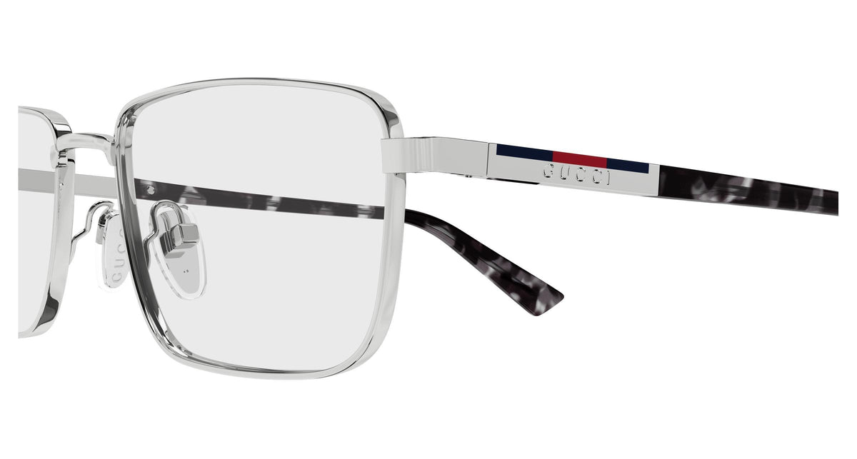 Gucci GG1964o-003 eyeglasses in havana frame with clear lenses