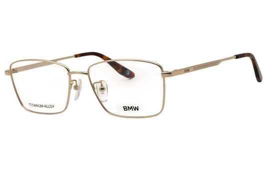 BMW BW5091-H-032 pale gold Rectangular Eyeglasses 56mm