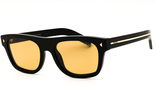 Prada PR B12S-16K60F Black Rectangular Sunglasses 55mm Sunglasses