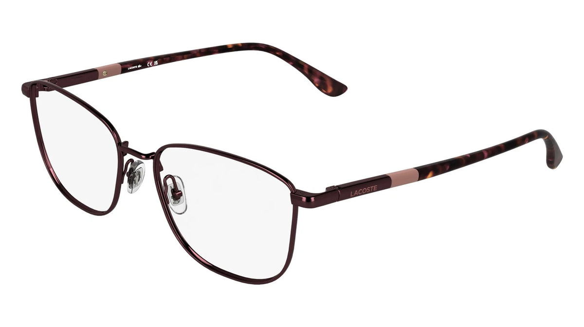 Lacoste L2317 601 Red Rectangle Eyeglasses 54mm Eyeglasses