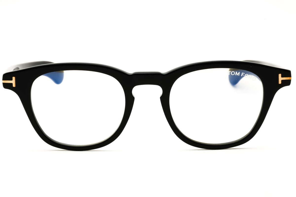 Tom Ford FT5976-B-001 shiny black Round Eyeglasses 47mm Eyeglasses