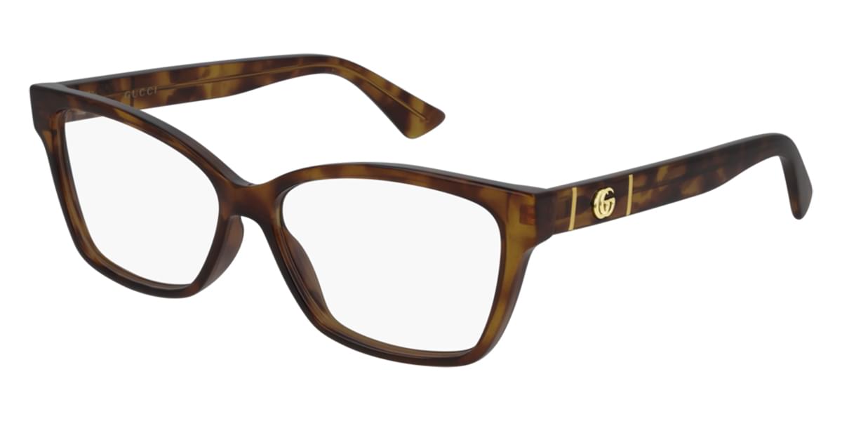 Gucci GG0634O-002 Brown Rectangular Eyeglasses 55mm Eyeglasses