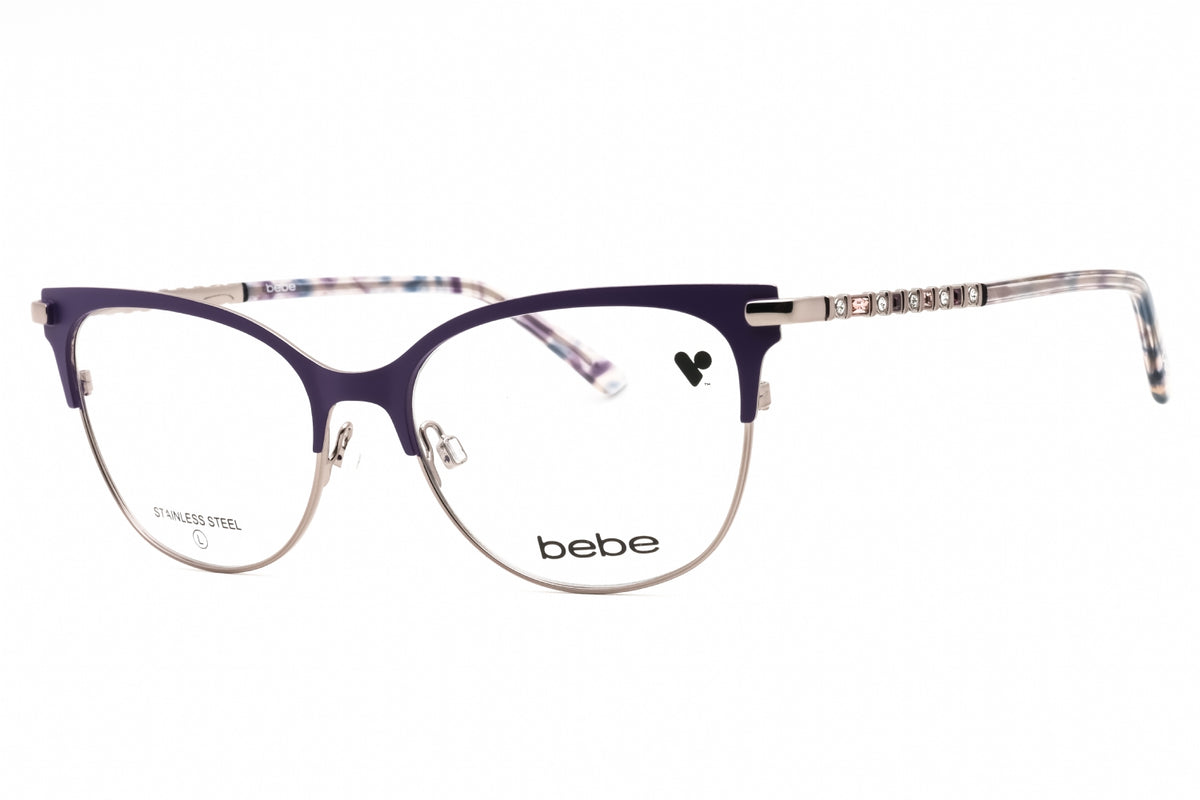 Bebe BB5224-501 PLUM Cat eye Eyeglasses 55mm Eyeglasses