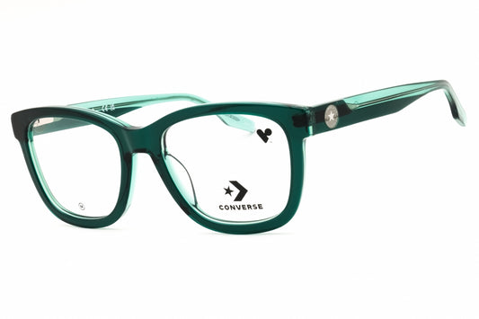 Converse CV5118-322 eyeglasses in crystal teal laminate frame with clear lenses