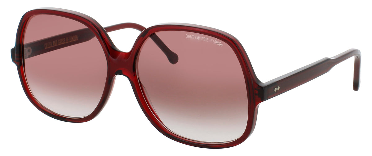 Cutler And Gross CGSN-0811-60-02 BORDEAUX RED  Women's Sunglasses 60mm Sunglasses