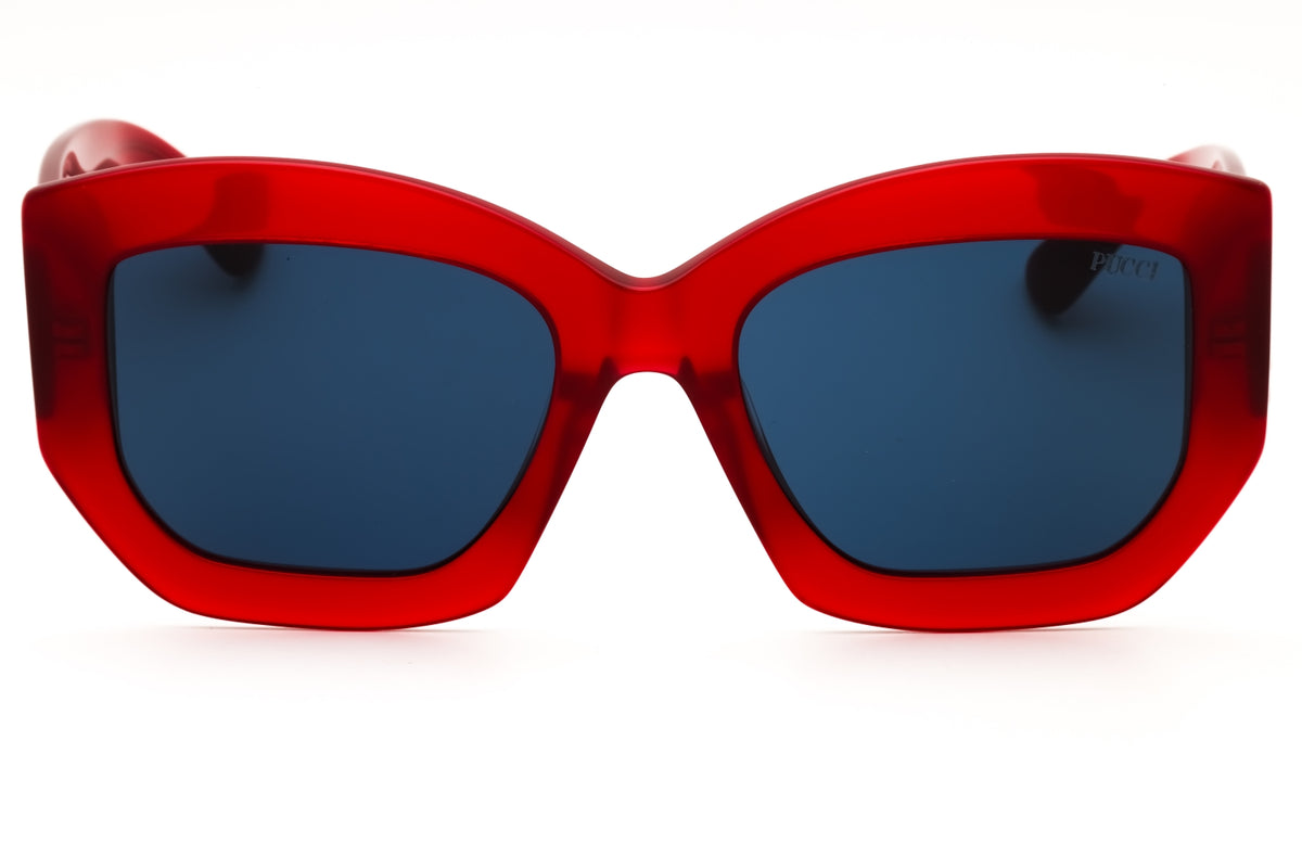 Emilio Pucci EP0211-66V Shiny red Rectangular Sunglasses 54mm Sunglasses