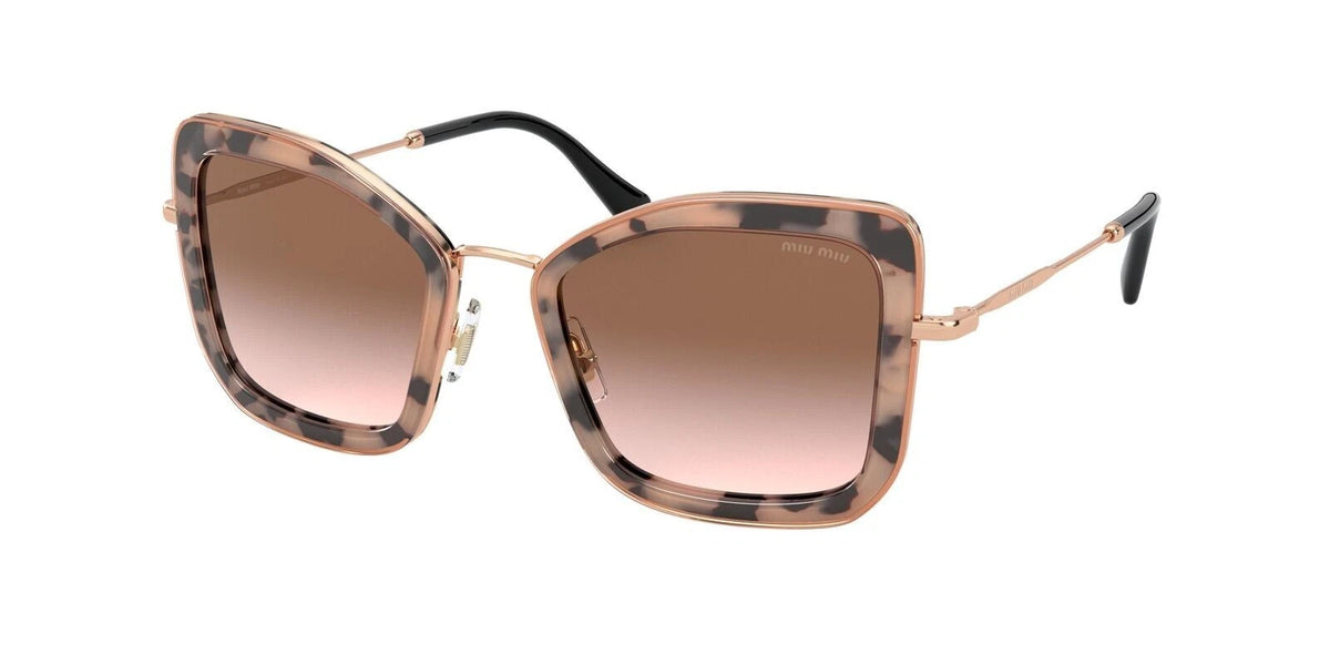 Miu 0MU55VS-07D0A6-51 Havana Square Sunglasses