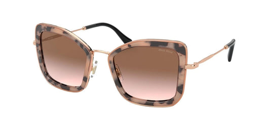 Miu Miu 0MU55VS-07D0A6-51 Havana Square SUNGLASSES 0mm Sunglasses