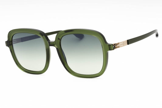 IC Berlin Rita-A0680431030431313ml Green Rectangle Sunglasses 57mm