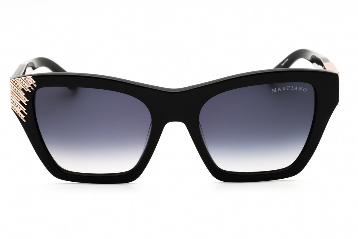 Guess by Marciano GM00024-01B shiny black Rectangular Sunglasses 54mm Sunglasses