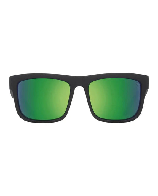Spy SPY673119374861 sunglasses in discord matte black frame with happy bronze green lenses