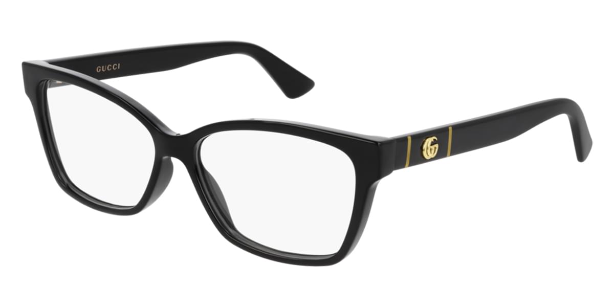 Gucci GG0634O-001 Black Cat Eye Eyeglasses 55mm Eyeglasses