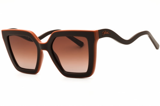 Longchamp LO792S-200 Brown Rectangle Sunglasses 53mm