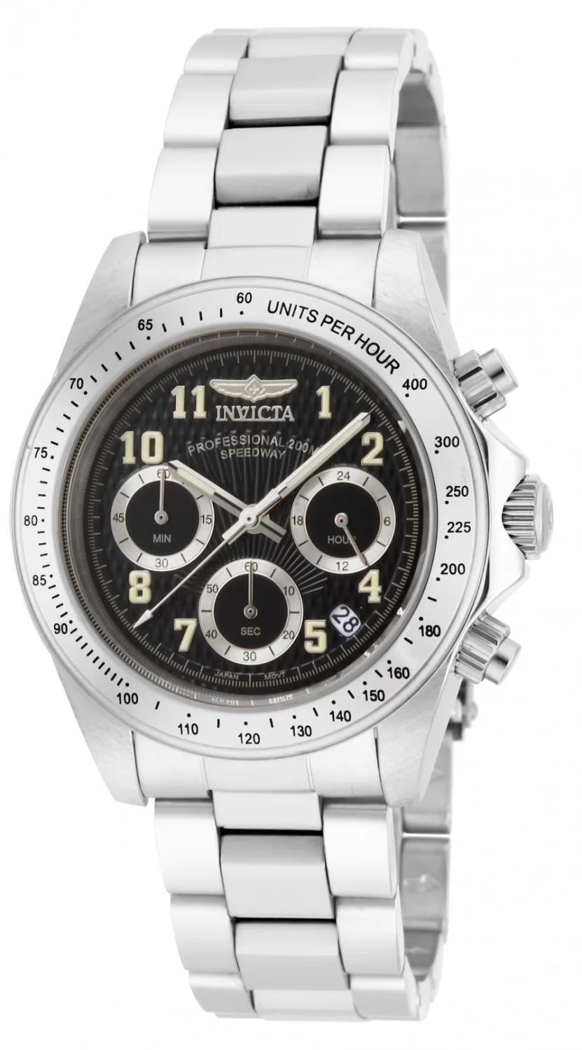 Invicta 17025 17025 Watch - Black Dial Stainless Steel Band