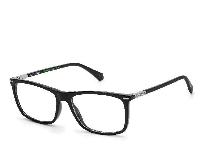 Polaroid PLDD430-807-56 Black Rectangle Eyeglasses 56mm Eyeglasses