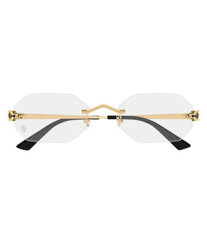 Cartier CT0599o-001 Gold Rimless Eyeglasses 56mm