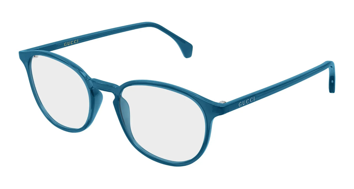 Gucci GG0551O-028 Blue Round Eyeglasses 55mm Eyeglasses