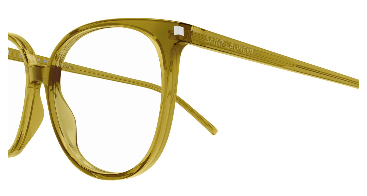 Yves Saint Laurent SL 39-011 Green Round Eyeglasses 54mm
