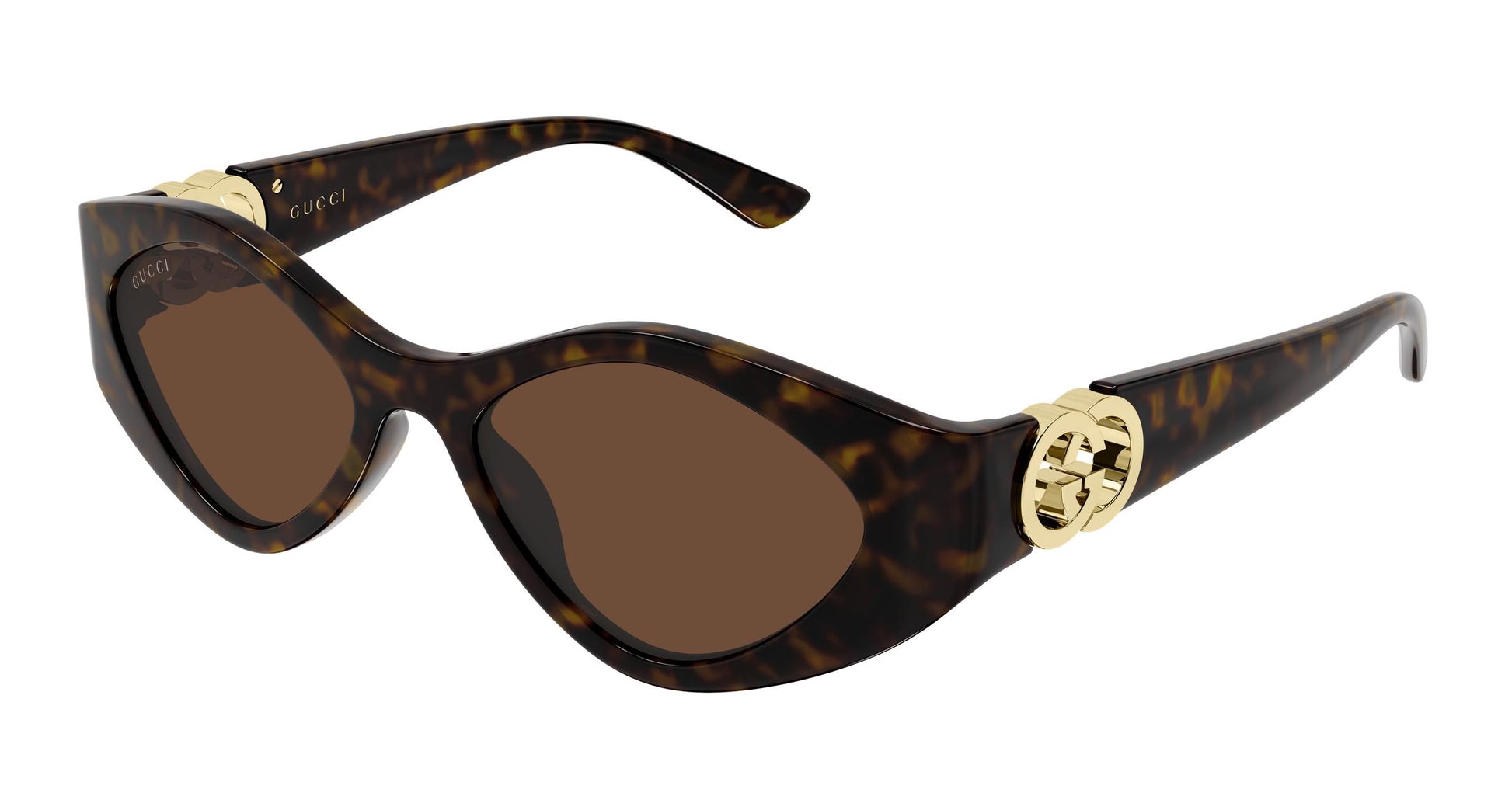 Gucci GG2121S-003 sunglasses in havana frame with havana brown lenses