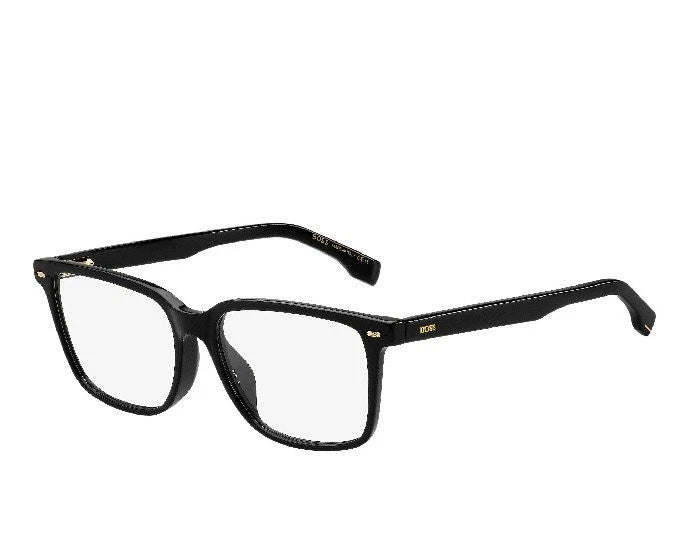 Hugo Boss BOSS1480/F-807-55 Black Rectangle Eyeglasses 55mm Eyeglasses