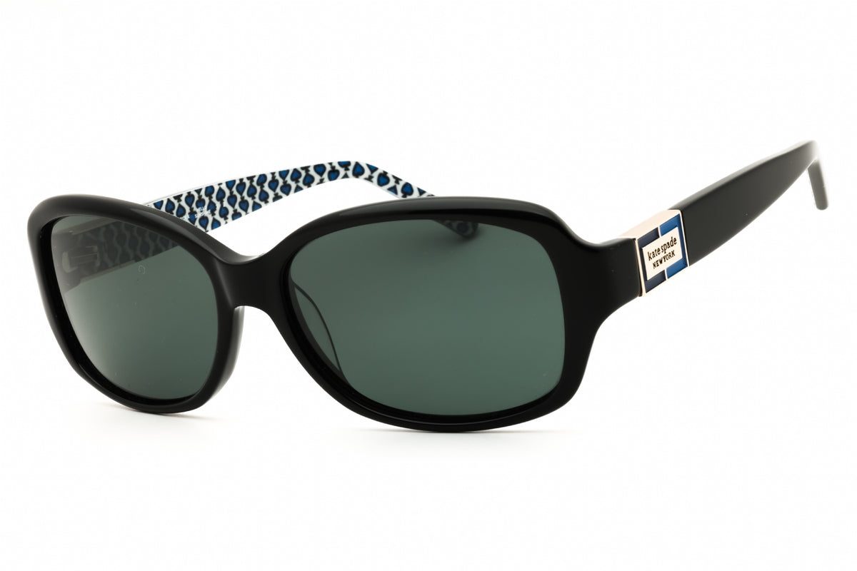 Kate Spade ANNIKA/P/S/US-0EDP M9 BLACK BLUES Rectangular Sunglasses 56mm Sunglasses