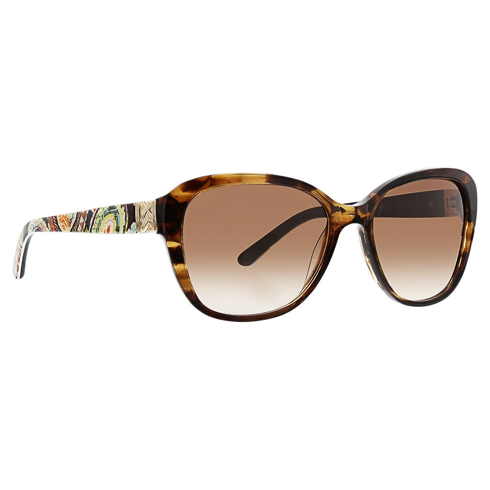 Vera Bradley Beth Heirloom Paisley 5516 55mm New Sunglasses