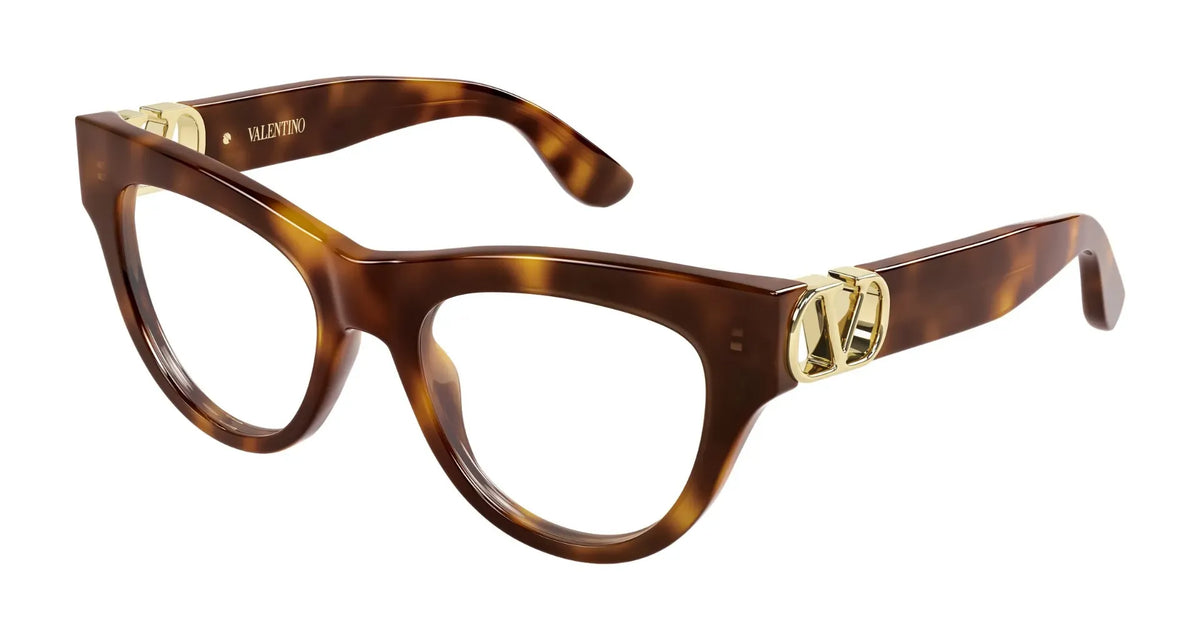Valentino VG0054O-008 Brown Cat Eye Eyeglasses 51mm Eyeglasses