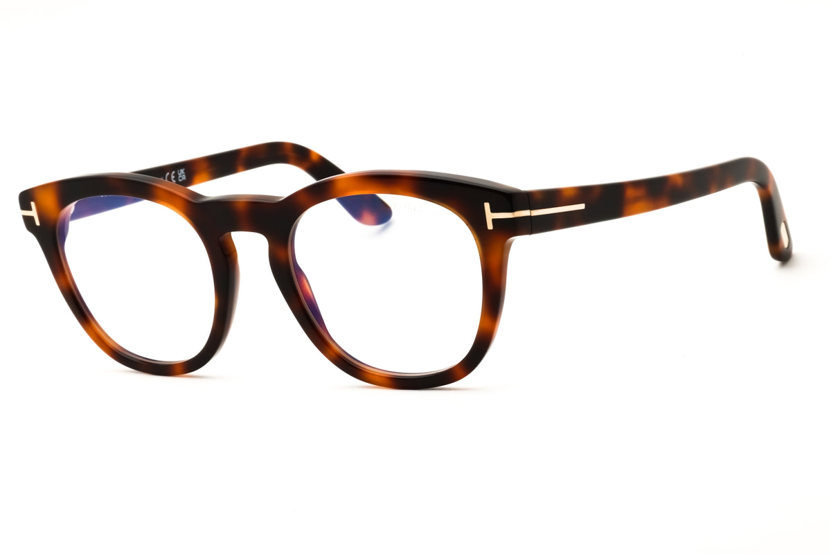 Tom Ford FT6081-B-053 blonde havana Round Eyeglasses 51mm Eyeglasses