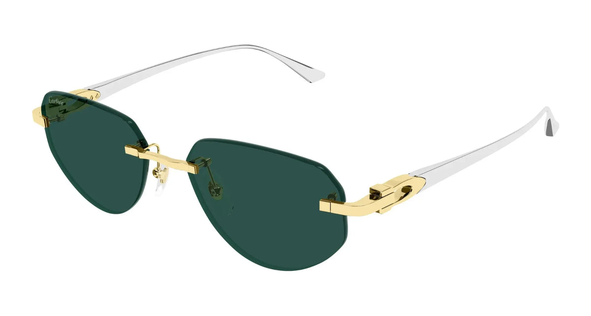 Cartier CT0661S-002 Gold Round Sunglasses 54mm Sunglasses