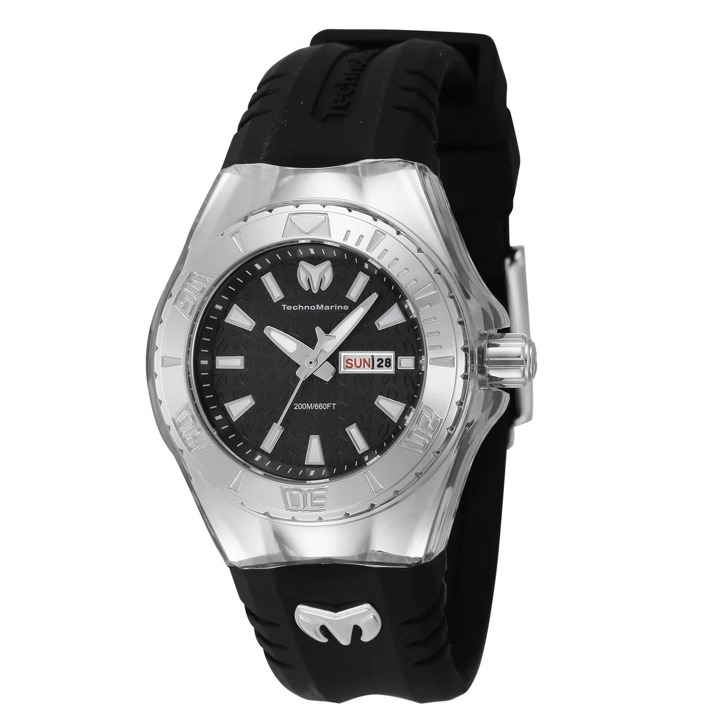 TechnoMarine TM-122015 TM-122015 Watch - Black Dial Silicon Band