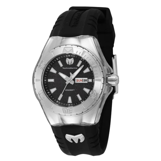 TechnoMarine TM-122015 TM-122015 Watch - Black Dial Silicon Band