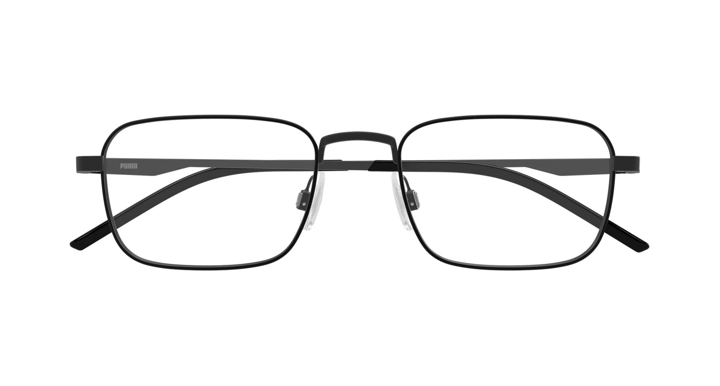Puma PU0534o-004 eyeglasses in black frame with clear lenses