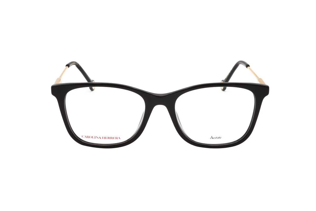 Carolina Herrera HER-0118/G 807 Black Rectangle Eyeglasses 52mm Eyeglasses
