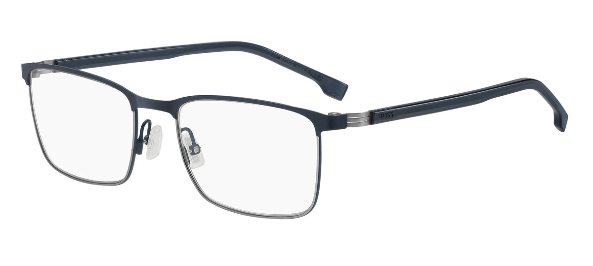Hugo Boss BOSS1637-KUO-54 Blue Rectangle Eyeglasses 54mm Eyeglasses