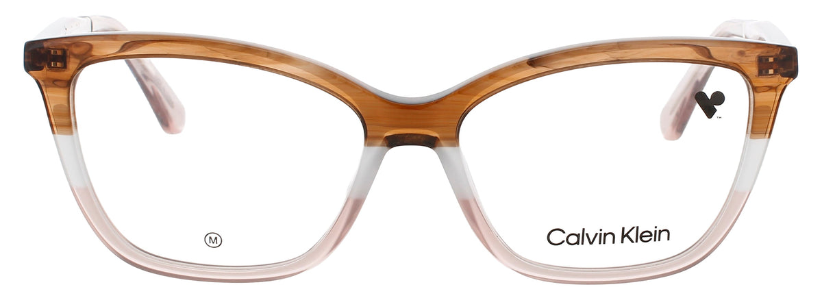 Calvin Klein CK23545-225-53 STRIPED BROWN / ROSE  Men's Eyeglasses 53mm