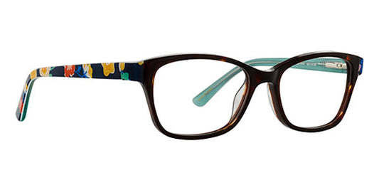 Vera Bradley Naomi Santiago Floral Navy 4915 49mm New Eyeglasses