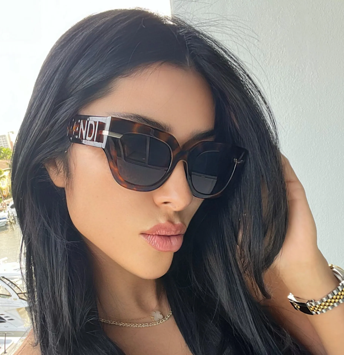 Fendi FE40097I-5152E 51mm New Sunglasses