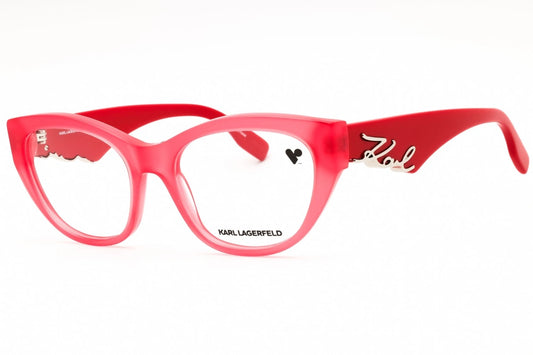 Karl Lagerfeld KL6189 506 Soft Rose / Pink Transparent  Eyeglasses 54mm