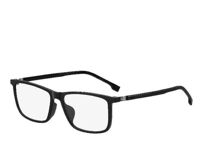 Hugo Boss BOSS1677/F-807-55 Black Rectangle Eyeglasses 55mm Eyeglasses