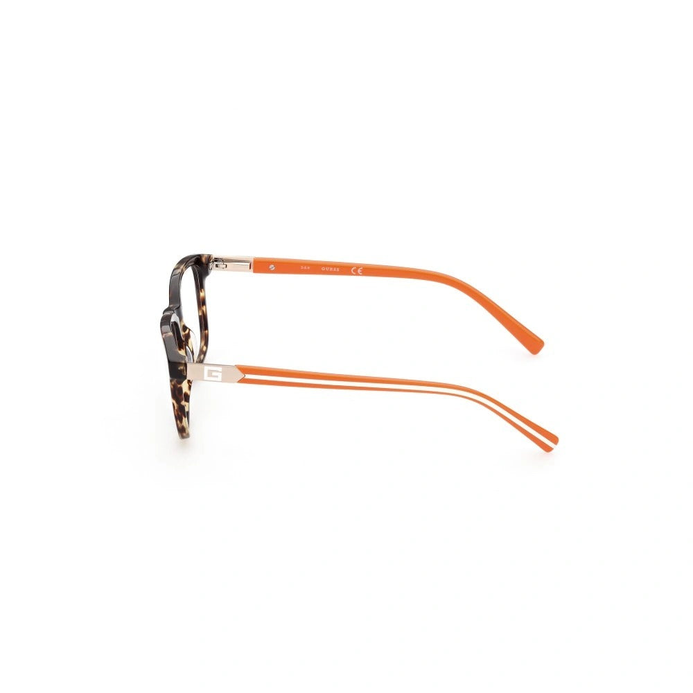 Guess GU9207-052-49 eyeglasses in dark havana frame with clear lenses