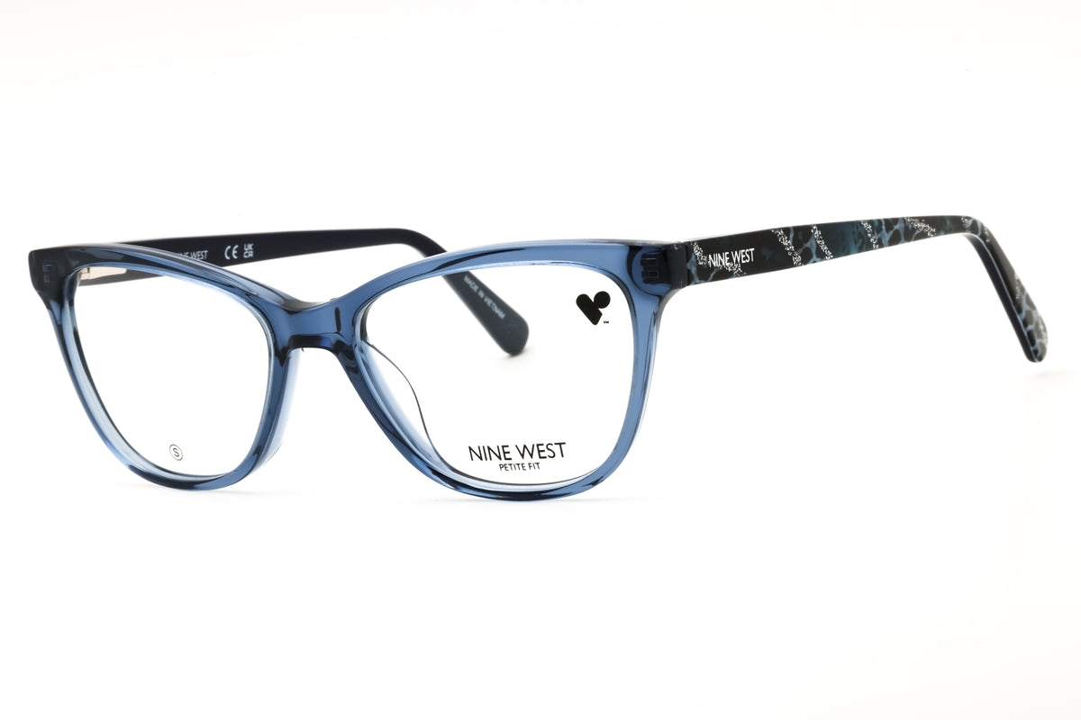 Nine West NW5228-400 NAVY CRYSTAL Cat eye Eyeglasses 50mm Eyeglasses