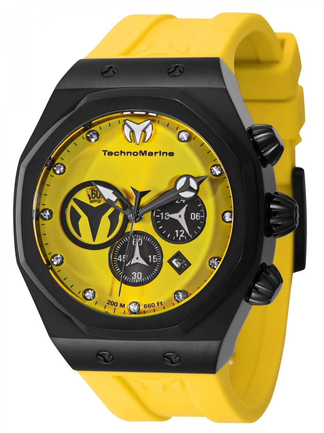 TechnoMarine TM-523002 TM-523002 Watch - Yellow Dial Silicon Band