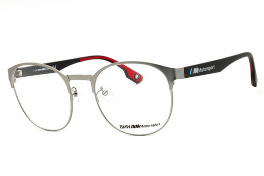 BMW BS5001-013 matte dark ruthenium Round Eyeglasses 55mm