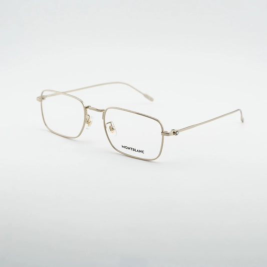 Mont Blanc MB0212O-001-54 eyeglasses in gold frame with clear lenses