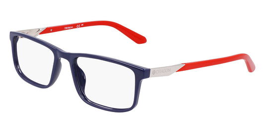 Dragon DR2044-405 eyeglasses in shiny shadow/saffron frame with clear lenses