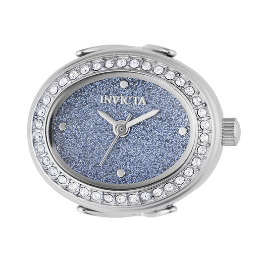 Invicta 49596 watch with blue dial and stainless steel band