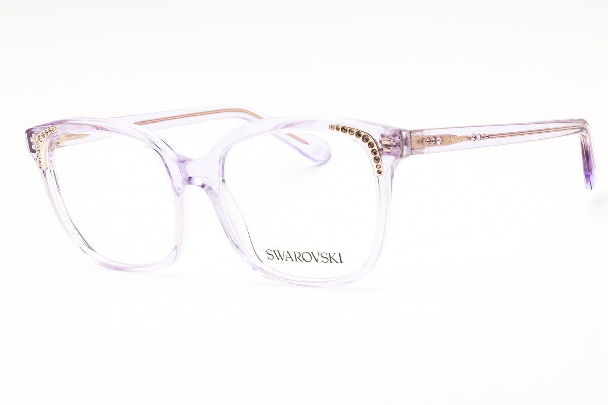 Swarovski 0SK2033-1079 Transparent Lilac Rectangular Eyeglasses 52mm Eyeglasses